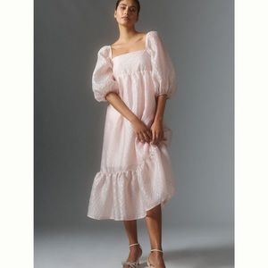 NWOT Anthropologie Puff Sleeve Dress